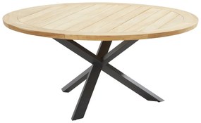 Prado dining tuintafel 160øx75 cm rond teak antraciet Taste 4SO