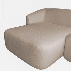 Hoekbank - Evora - links - stof now or never beige 03