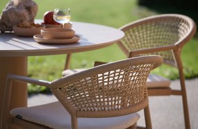 Tuinset 6 personen 220 cm Rope Taupe Hartman Taragona/Valencia