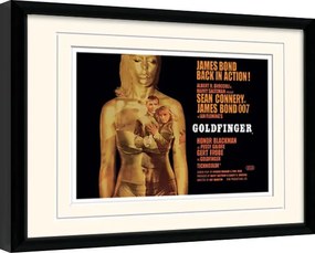 Ingelijste poster James Bond - Goldfinger Projection