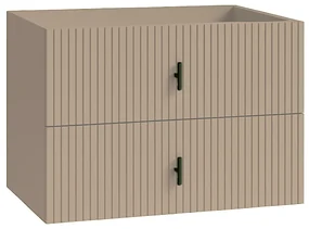 Muebles Raya onderkast ribbelfront 80cm met 2 softclose lades macchiato