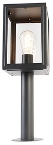 Buitenlamp paal grijs 50 cm IP44 - Sutton