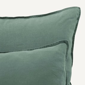 Kussensloop in gewassen hennep, Helm