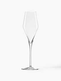 Kristallen champagneglazen Quadrophil, 6-delig