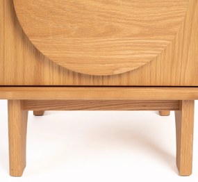 Zuiver Groove Design Nachtkastje Eiken - 45x40x55cm.