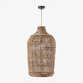 Arantxa Hanglamp Voor Aan Het Plafond Natuurlijk - Zwart & Ø40 Cm - ↑70 Cm Arantxa - Sklum