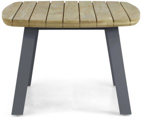 Lifestyle Garden Furniture Falcon/Glasgow Dining Tuinset X Aluminium/Teak Grijs