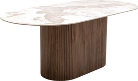 Kare Design Ruben Marmere Ovale Eettafel 200 - 200 X 100cm.