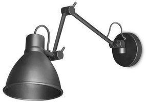 Looox Light collection wandlamp 2-armig verstelbaar mat zwart ltwistduo