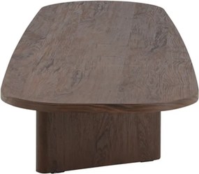 Lange Organische Salontafel Mocca - 55 X 180cm.