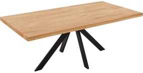 Goossens Eettafel Blade, Strak blad 220 x 100 cm 6 cm dik