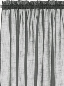 Transparante gordijnen met linnenlook en tunnelzoom Lara, 2-delig, B 134 cm