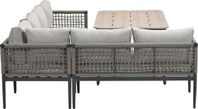 Garden Impressions Burela lounge dining set 5-delig links - taupe