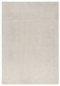 vidaXL Vloerkleed shaggy hoogpolig 140x200 cm crèmekleurig