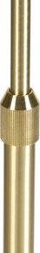 Vloerlamp goud/messing met velours kap pauw 40/40 cm - Parte
