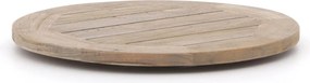Dienblad voor buiten en binnen | ROUGH-X | Teakhout | Old Teak Greywash | ø 55cm | Kees Smit Tuinmeubelen