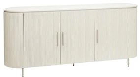 Tower Living Lichtgrijs Dressoir Met Ribbels 180 Cm Corbetta - 180x45x80cm.