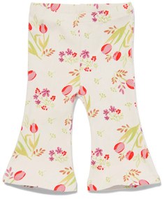 HEMA Baby Legging Flared Met Ribbels Gebroken Wit (gebroken wit)