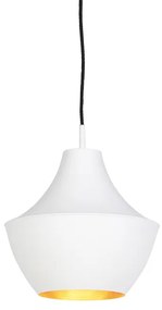 Scandinavische hanglamp wit met goud - Depeche-Jarred Modern E27 Scandinavisch bol / globe / rond Binnenverlichting Lamp