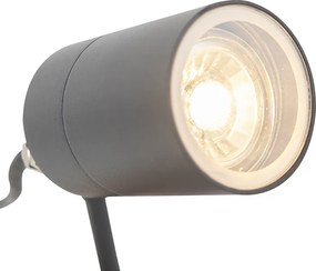 Smart moderne prikspot antraciet IP44 incl. wifi GU10 - Solo