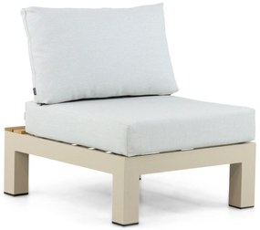 Loungeset 6 personen Aluminium/Teak Taupe Lifestyle Garden Furniture Vittoria