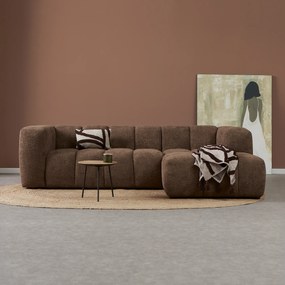 Design Bank Bruin Hoek Rechts