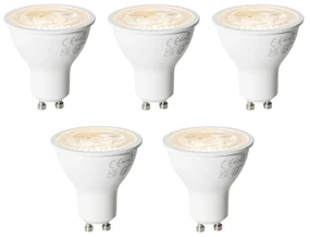 Set van 5 GU10 dimbare LED lampen 7W 430 lm 2700K