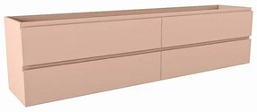 Mondiaz HAY wastafelonderkast - 200x40x50cm - 4 lades - uitsparing midden - softclose - Rosee M45258Rosee