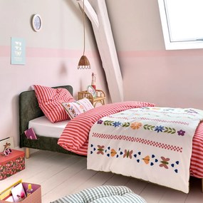 Gewatteerde kinderdekbed, met bloemmotief, Papilio