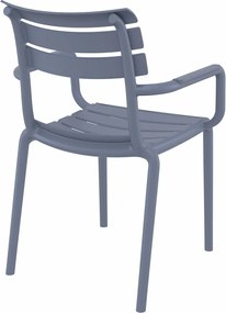 Paris tuinstoel donker grijs - 2 stuks