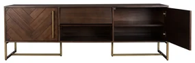 Dutchbone Class Tv-meubel Visgraat Acacia Hout - 180x45x60cm.