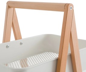 Dressoir met 3 manden van beukenhout en staal, Osmen