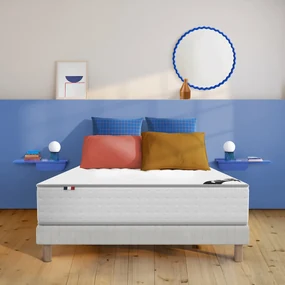 Matras met pocketveren, 7 zones, brandvetragende behandeling