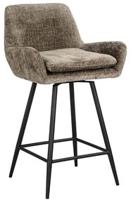 Richmond Interiors Linsey Luxe Counterstoel Met Zitkussen Stone Taupe Chenille