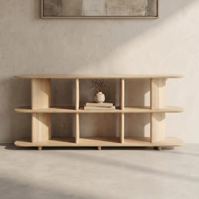 Open Dressoir Eikenhout Naturel - 180 X 40cm.