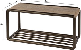 Schoenenbank Met Opberg En Zitruimte - 80x35x40cm.