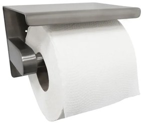 Mueller toiletrolhouder met planchet 304-RVS