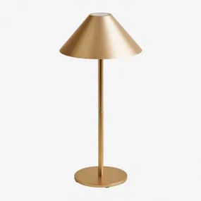 Draadloze Led-buiten Tafellamp Nebida Goud - Sklum
