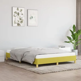 vidaXL Bedframe stof groen 140x200 cm
