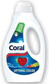 Coral vloeibaar wasmiddel Optimal Color - 26 wasbeurten - Voor gekleurde was - 1.17L