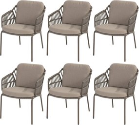 Capalbio dining tuinstoel terre 4 Seasons Outdoor set van 6