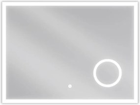 Mexen Kala verlicht badkamer spiegel met cosmeticaspiegel 80 x 60 cm, LED 6000K, anti-condens - 9820-080-060-611-00