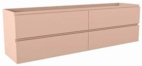 Mondiaz HAY wastafelonderkast - 170x40x50cm - 4 lades - uitsparing midden - softclose - Rosee M45243Rosee