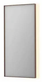 INK SP32 spiegel - 50x4x100cm rechthoek in stalen kader incl indir LED - verwarming - color changing - dimbaar en schakelaar - geborsteld koper 8410014