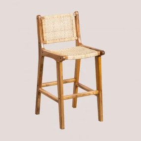 Hoge Kruk 60 Cm In Catua Teakhout Teakhout - Sklum