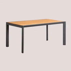 Archer Classic Tuintafel Van Eucalyptushout En Aluminium Grijs – Grafiet & 160x90 Cm - Sklum