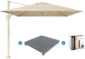 Platinum Challenger Premium T1 4x3 m - Champagne Sandstone met voet en hoes