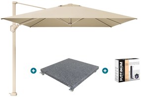Platinum Challenger Premium T1 4x3 m - Champagne Sandstone met voet en hoes