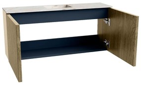 Mondiaz Joya DLux 90cm toiletmeubel dusk met wastafel faye midden zonder kraangat frappe
