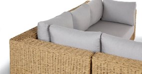 The Outsider Hoek Loungeset - Safari- Wicker - Naturel - Grijs - The Outsider